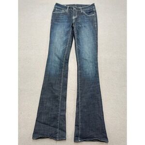 B.D.B. Bootcut Jeans Women's 25 Blue Denim Indigo Wash Lux High Rise Stretch